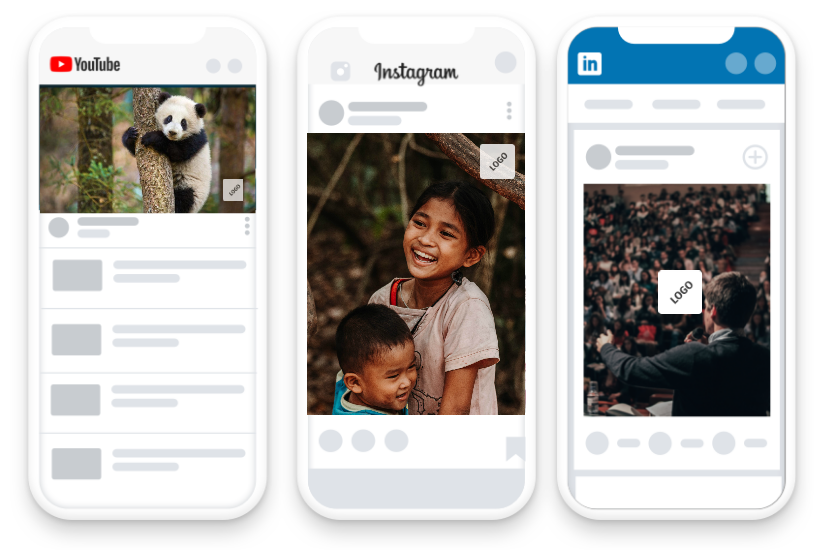 Typito formats with logo